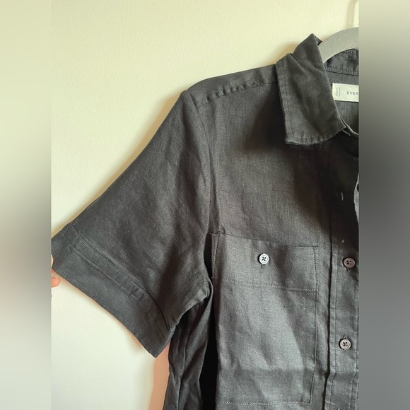 NWT Everlane The Daytripper Dress in Linen in Black - XS - Picture 9 of 13